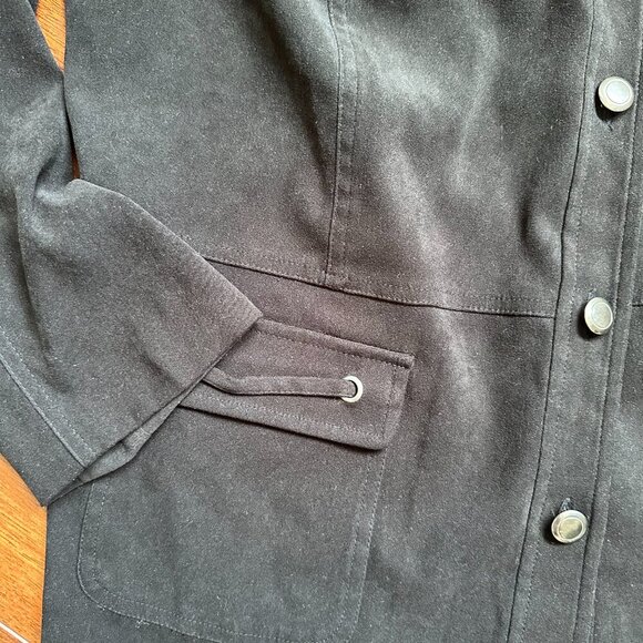 Vintage Suede Western Style Shirt Jacket Size 18W - Picture 3 of 7